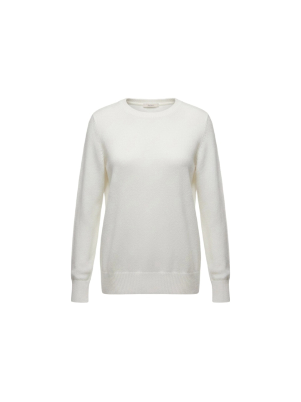 Women's Le Chateau Angora Blend Crew Neck Sweater White Size S-M Rabbit